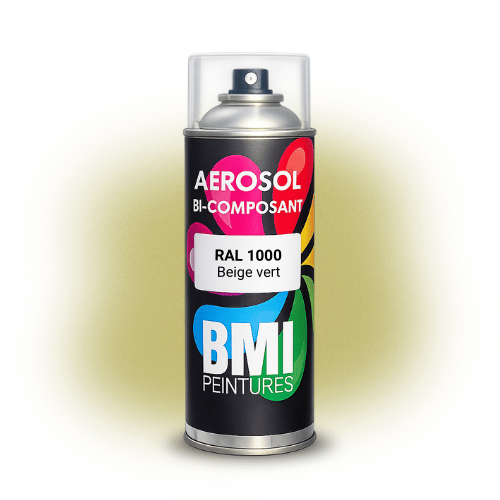 Bombe aérosol bi-composant professionnelle pour carrosserie, travaux agricoles, travaux publics, bardages, canalisations, sidérurgie ...